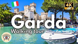 Lake Garda, Sirmione ✅ Italy 4K 'WALKING TOUR' | Walking tour with subtitles!  History  ASMR