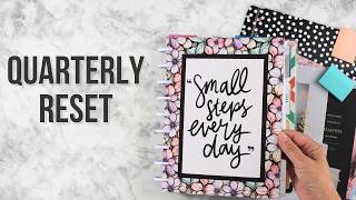 Quarterly Frankenplanner Reset - Setting Up My Catchall Planner & Journal (April–June)