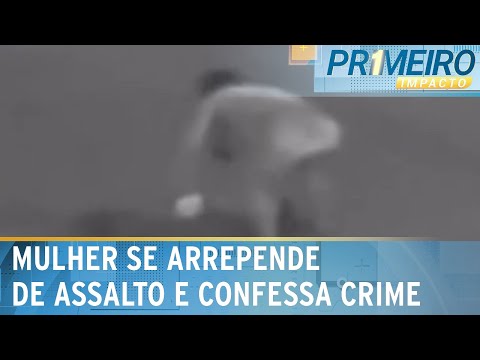 Video apos-roubar-mulher-gravida-mulher-se-arrepende-e-se-entrega-a-policia-primeiro-impacto-29-04-24