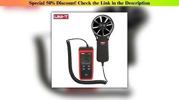 Slide UNI-T Digital Anemometer UT363S 0.4~30m/s Wind Speed Sensor Meters Temperature Tester Measuri