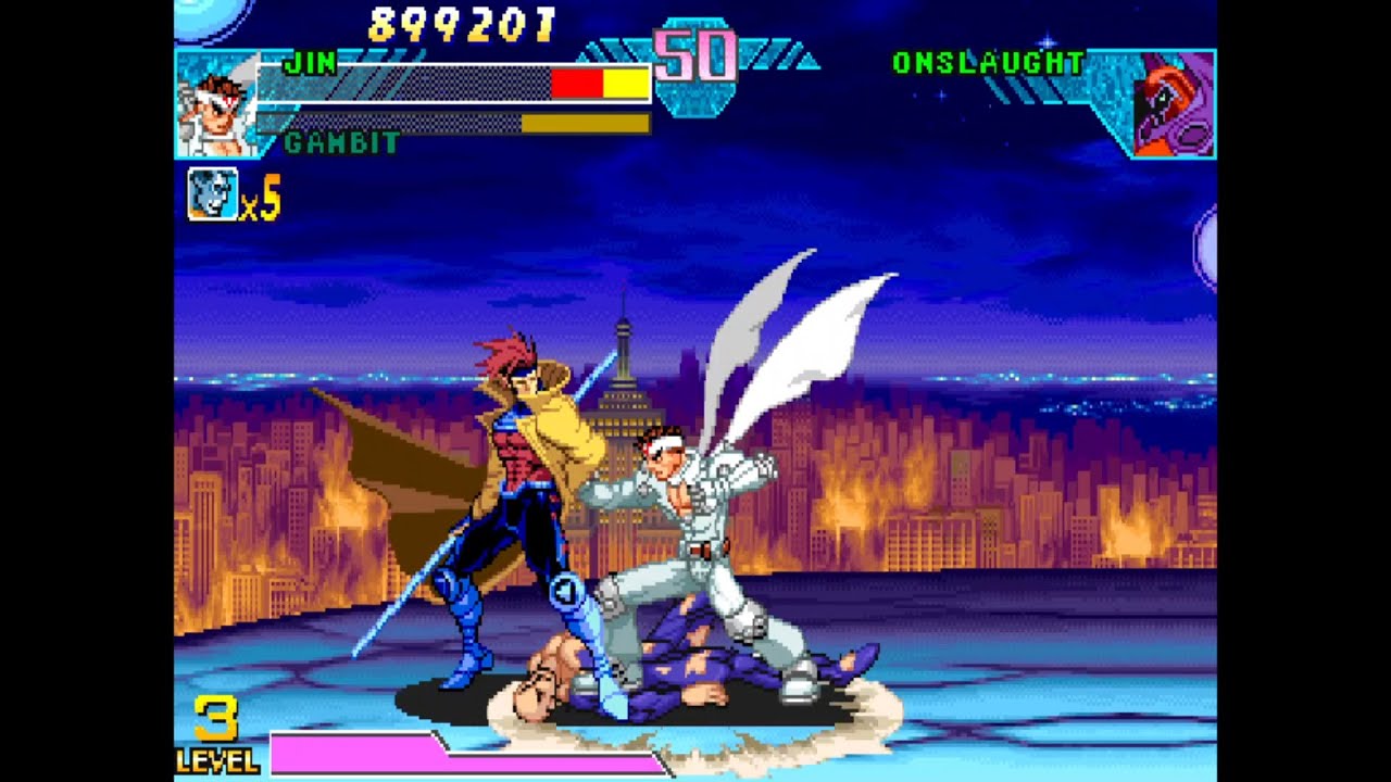 JIN & GAMBIT — Tech Meets Kinetic Chaos! | Marvel vs Capcom: Clash of Super Heroes