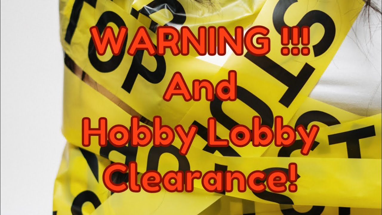 Diamond Painting Unboxing-Hobby Lobby Clearance and Warning!!! ⚠️⚠️ 