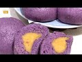 One of the Best Bao You Ever Eaten | Purple Sweet Potato Buns with Tasty Golden Fillings 紫薯包點