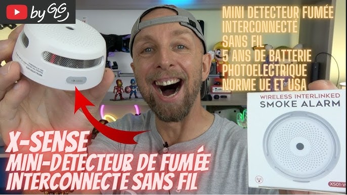 Mini détecteur de fumée connectable sans fil X-Sense batterie 10