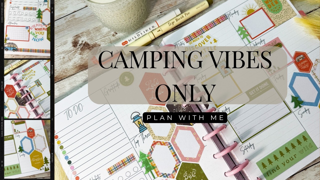 Adventure Awaits! Plan with Me – Camping Themed Weekly Spread