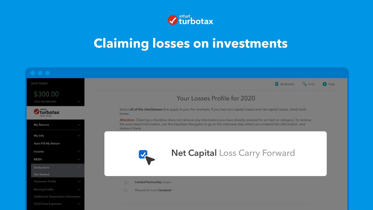 Claiming losses on your investments | TurboTax Support Canada