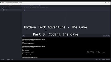 Python Text Adventure: The Cave Part 3/4 - Coding the Cave