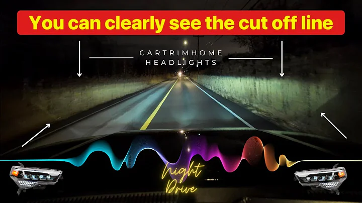 Insanely Bright Headlights: 4runner 5th Gen Night Drive Cutoff Line !