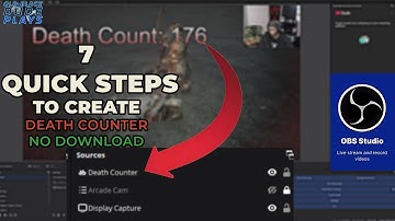 How to Create a Death Counter using OBS Studio in 5 minutes NO DOWNLOAD!