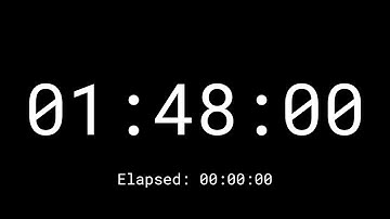 108 Minutes Countdown Timer Clock With Elapse Time and Loud Alarm In The End (HD - 1080p)