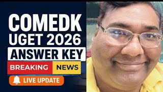 Comedk response sheet|Comedk answer key 2026|Comedk counselling process|Comedk 2026 marks vs rank