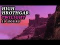 High Hrothgar Twilight 🕙 10 Hours 🕙  🎮 Skyrim Inspired 🎮 - Ambience / White Noise