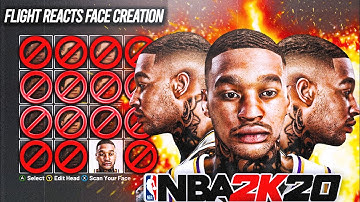 How to make FlightReacts in NBA 2K20!! Best Face Creation Tutorial 2K20 Full Guide