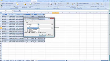 Comment utiliser le filtre automatique Excel ?