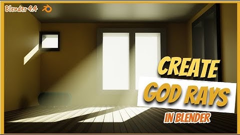 How to create God rays in blender | Blender 4.4 | Step-by-step guide | Blender Tutorial