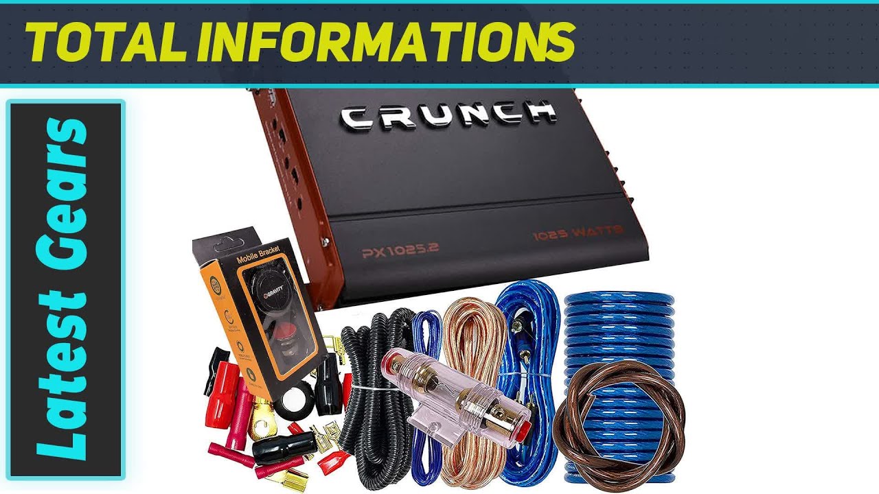 Crunch PX-1025.2 1000 Watts Power X Two Channel Car Audio 