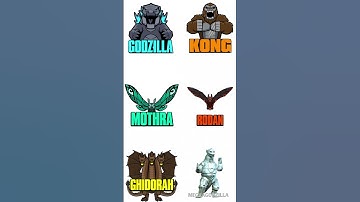 Godzilla vs Kong vs Mothra vs Rodan vs King Ghidorah vs Mechagodzilla #shorts