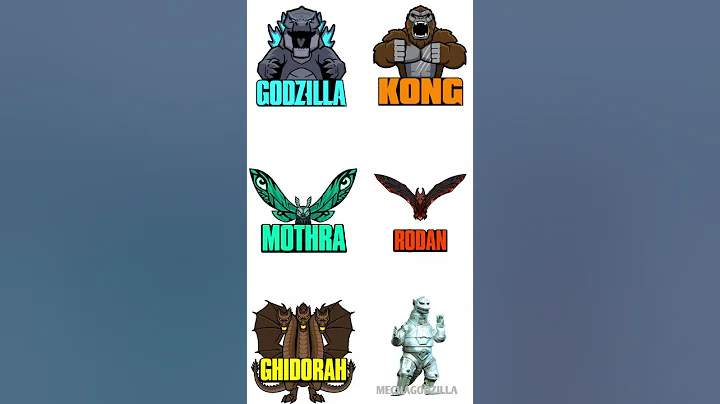 Godzilla vs Kong vs Mothra vs Rodan vs King Ghidorah vs Mechagodzilla #shorts