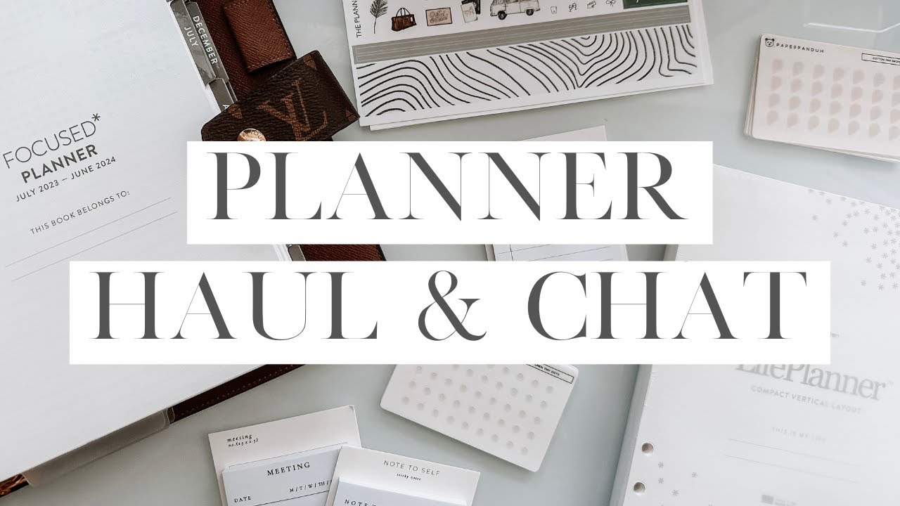 Planner Haul, Chat & Updates! Erin Condren, Paper Panduh, The Planner