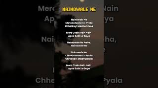 Own voice.... #lyrics #shorts#instumentalmusic#singwithme #bollwoodinstumental #music  #nainowalene