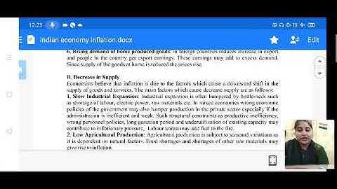 B.COM SEM1 CURRENCY BANKING AND EXCHANGE UNIT 2 LECTURE 5 INFLATION 15/05/2021