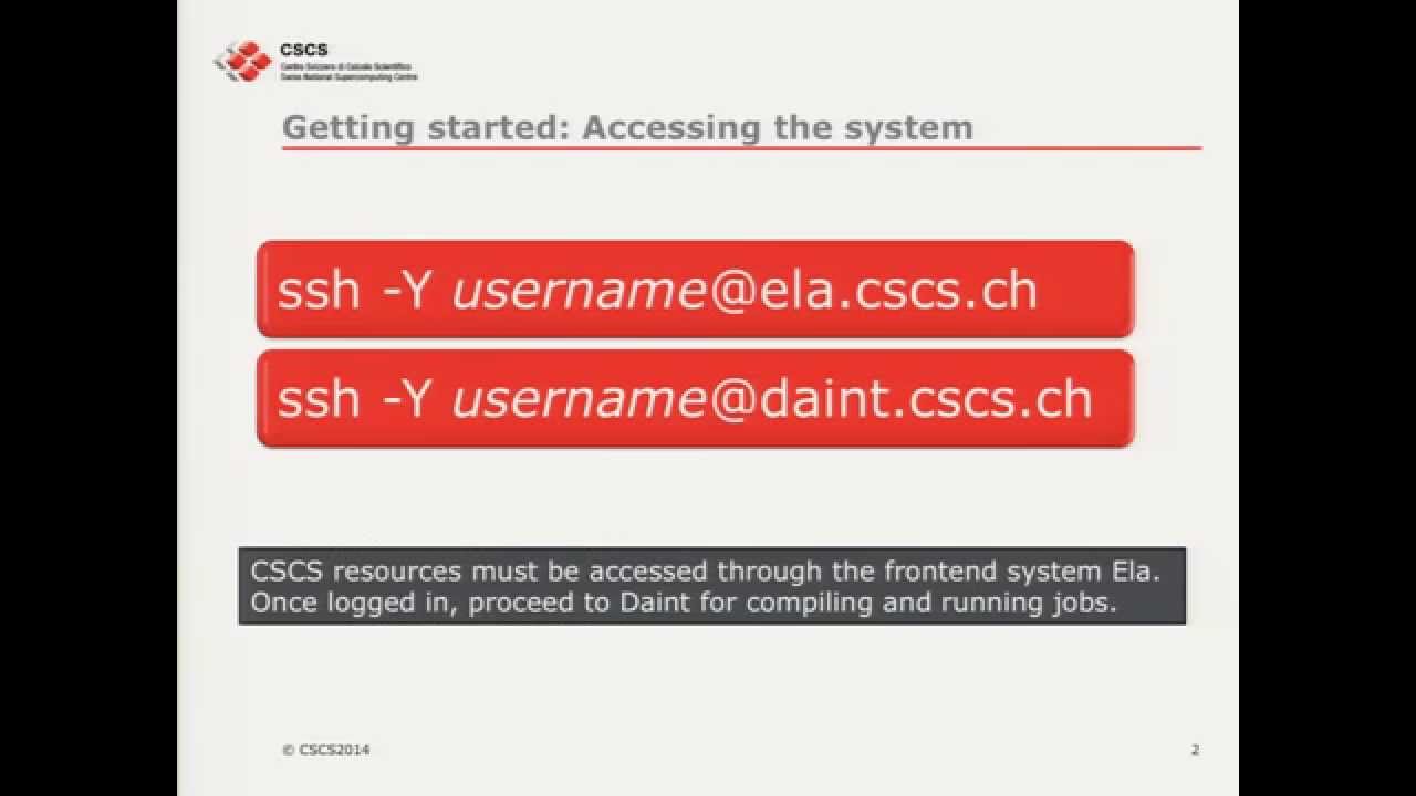 Using the Cray XC30 Piz Daint, Themis Athanassiadou (CSCS)