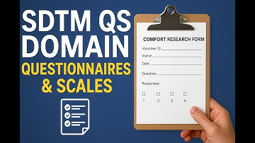 SDTM QS Domain Explained | Questionnaires & Scales | CRF , Controlled Terminology, QRS, QS vs FT