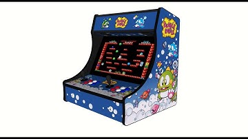 Bubble Bobble Retro Bartop Arcade Machine, 3000 Classic Games, 24 Inch Screen