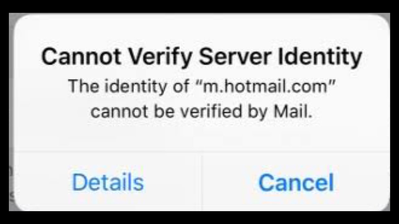 Cannot Verify Server Identity Keeps Popping Up On Iphone YouTube cannot-verify-server-identity-keeps-popping-up-on-iphone-youtube