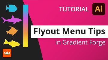 Gradient Forge Flyout Menu Options from Astute Graphics | Plugins for Adobe Illustrator