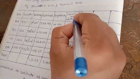 Geomatics mod 1 - Problem on Bowditch