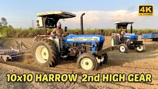 Newholland 3630 special edition performance on 10x10 harrow/Tawian mukabla