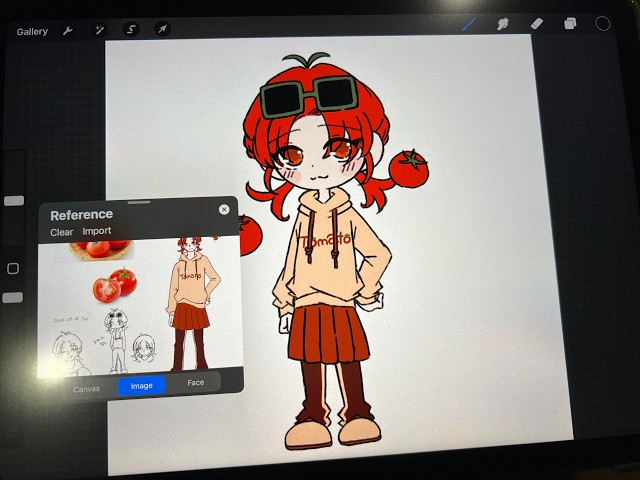 05/01 working on a chibi character! 🫑 ちびキャラ描き進めます