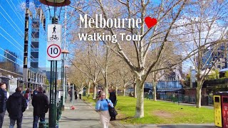 [4K] 🇦🇺 Australia Walking Tour: Beautiful FRIDAY Walk in Melbourne Australia ⎮Melbourne City Walk