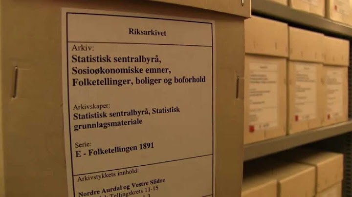 15 år siden siste folketellingsskjema