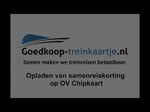 Opladen van Samenreiskorting op OV Chipkaart