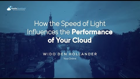 How the Speed of Light Influences the Performance of Your Cloud | CloudStack and Ceph Day 2024