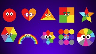 Learn Colorful Shapes & Counting 1 to 10 for Preschool 🎨🔢