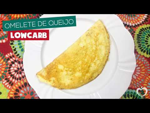 Omelete de queijo lowcarb