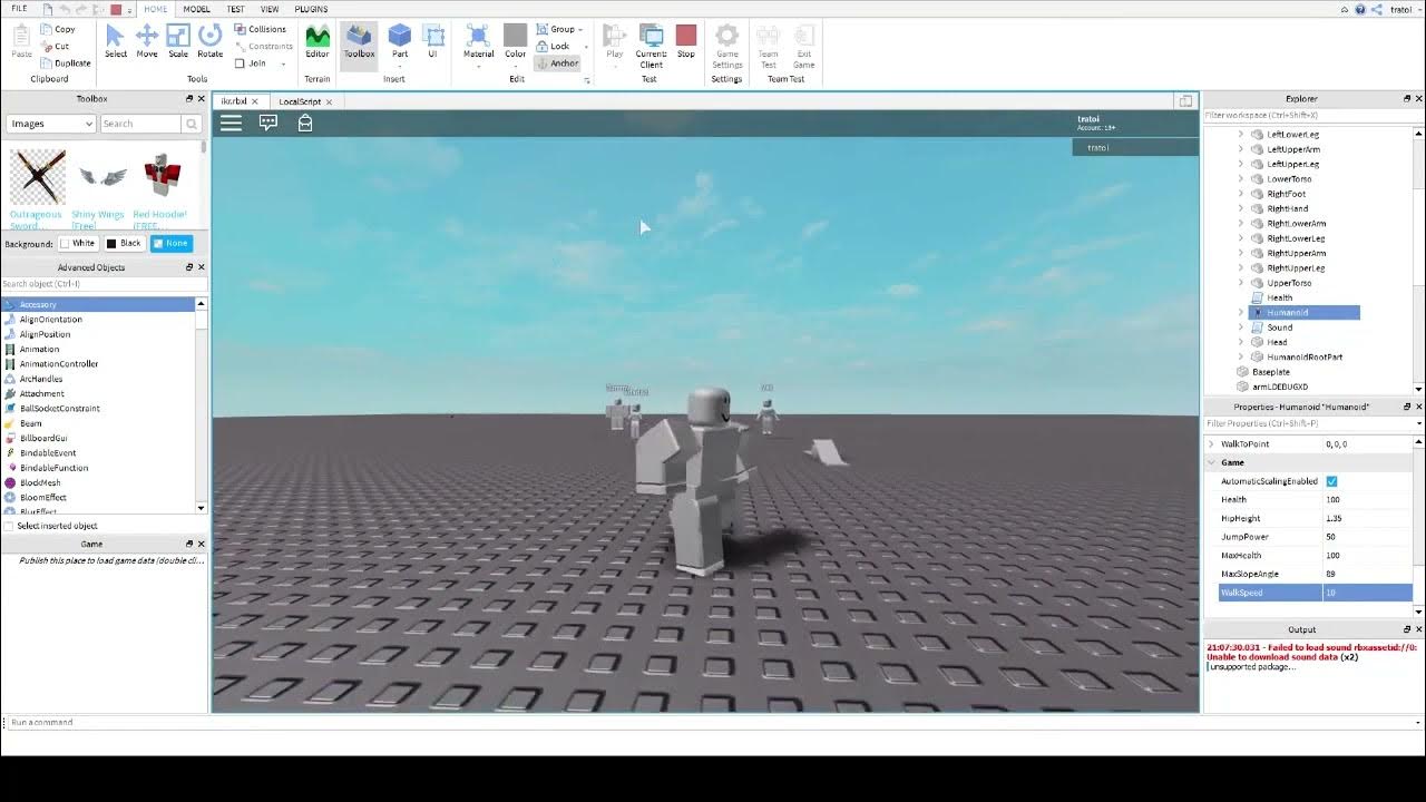roblox inverse kinematics procedural walk animation r15 (2019) - YouTube
