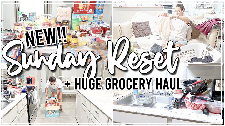 SUNDAY RESET | CLEANING MOTIVATION & *HUGE* GROCER...