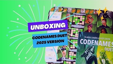Unboxing Codenames Duet 2025 version