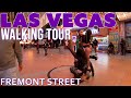 Downtown Las Vegas Fremont Street Walking Tour 1/16/21 5:00 PM
