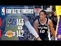 The Spurs And Lakers Go All The Way Down To The Wire In OT | October 22, 2018