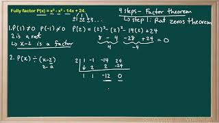 WCLN - 3.5 Factor Theorem - P2E1