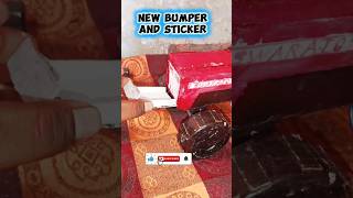 Mini tractor stunt/ aaj swaraj me bumper aur sticker laga diya #modeltruck #modelengine
