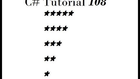 Printing Triangle Pattern in C# Example Twenty