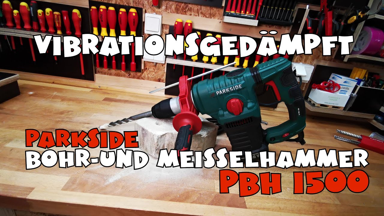 Hands on: Lidl - PARKSIDE® Bohrhammer / Meißelhammer PBH 1500 F6 1500 Watt  - YouTube