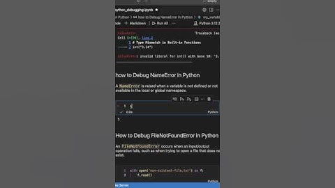 NameError in Python (debugging) #python #NameError #shorts