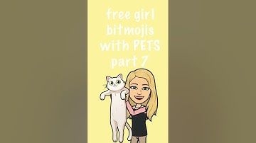 free girl bitmojis WITH PETS part 7 (ss and crop) | mybitmojis | #shorts #pets #bitmoji #mybitmojis